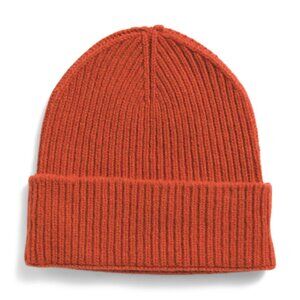 NEW TESMA Made In Italy Recycled Cashmere And Wool Blend Ribbed Beanie 1025 2m1